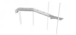 Boat Deck Low-poly  3D model