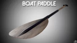 Boat Paddle Low-poly  3D model