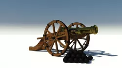 Cannon Louis XIV 3D model