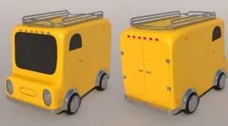 Car animation 3D model