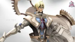 Character-human-people-fantasy-hero Low-poly  3D model