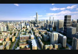 cityscape Low-poly  3D model