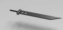 Clouds Buster Sword 3D model