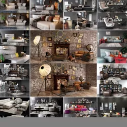 Collection Living room sets Vol 01 3D model