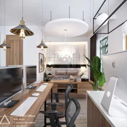 Construct Office 3D Scene 3D model