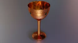 Copper Goblet Low-High Poly 3D model Low-poly  3D model