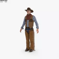 Cowboy 3D model