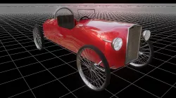 CycleKart Old school Car Low Details BLENDER EEVEE Low-poly  3D model