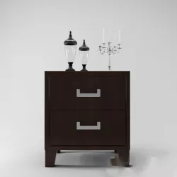 Decorative shelves 04 3D model