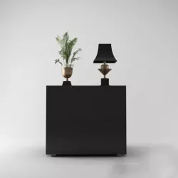 Decorative shelves 08 3D model