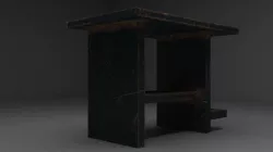 Desk Rust 3D model