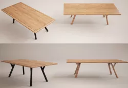Diner table Low-poly  3D model