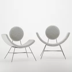Elro Arm Chair Korby Pewter 3D model