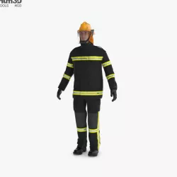 Firefighter 3D model