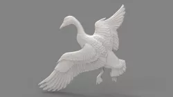 Flying duck 3d stl models for artcam and aspire 3D model