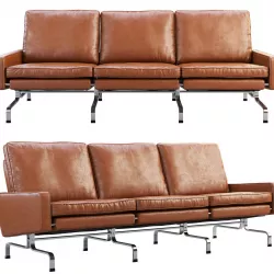 Fritz Hansen PK31 3-seater sofa 3D model