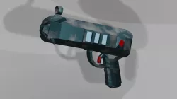 Futuristic Blaster Low-poly  3D model