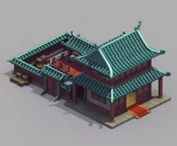 gAME Ming Dynasty Architecture - Warehouse 063 3D model