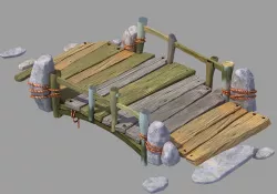 Game Wood Build - Bridge 05Game Wood Build - Bridge 05 3D model