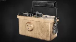 Geiger Counter Low-poly  3D model