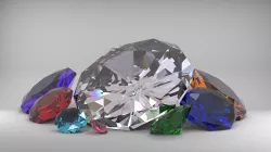 Gemstones Low-poly  3D model