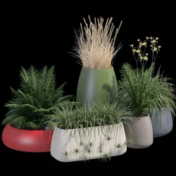 Gobi outdoor planter 3D model