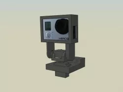 Gopro Hero 3 pan and tilt camera mount