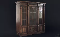 Gothic Bookcase  3D model