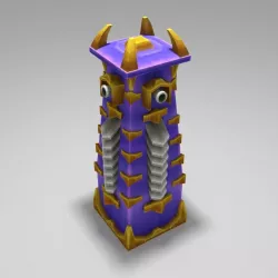Guard Tower Turret Low-poly  3D model