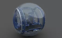 Gyrosphere Low-poly  3D model