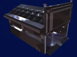 Hangar for military vehicles Low-poly  3D model