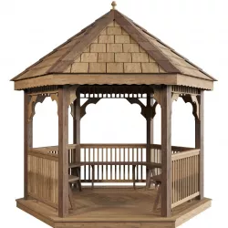 Hexagonal gazebo 3D model