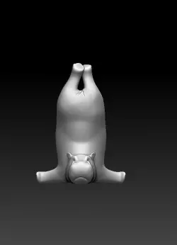 hippo funny 3D model