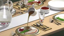 Holiday Dinner - Gravy Pour 3D model