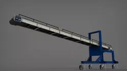 Inclination Loading Conveyor Solidworks Low-poly  3D model