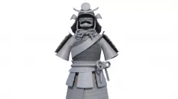 Japanese samurai 3D model