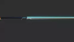 japanese sword katana Scifi Low-poly  3D model
