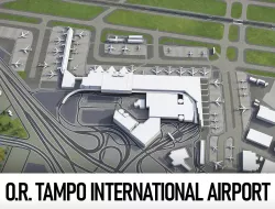 Johannesburg  OR Tambo International Airport - JNB Low-poly  3D model