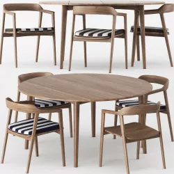 KARPENTER GRASSHOPPER Round Table and Chair 3D model