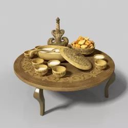 Kazakh national dishes for koumiss 3D model