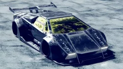 Lamborghini Countach Cyberpunk Concept 3D model