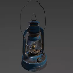 Little Wizard Oil Lantern 8K Low-poly  3D model