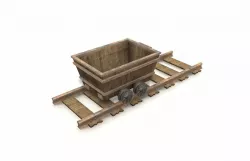 Lore and Rails Game Ready Low-poly  3D model