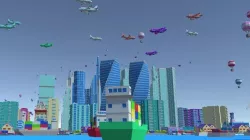 Low Poly Cartoon Full City Low-poly  3D model