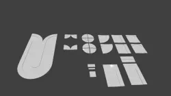 Low Poly Roads Low-poly  3D model