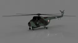 Lowpoly Mi-4 Hound  3D Model Low-poly  3D model