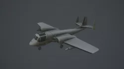 Lowpoly OV-1 Mohawk 3D Model Low-poly  3D model