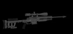 M AWP Low-poly  3D model