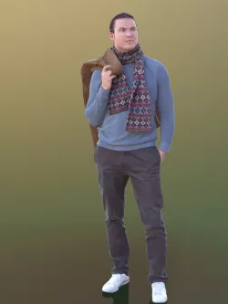Marcel 10306 - Standing Casual Man Low-poly  3D model