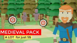 Medieval Pack - Low Poly 3D Models Low-poly  3D model